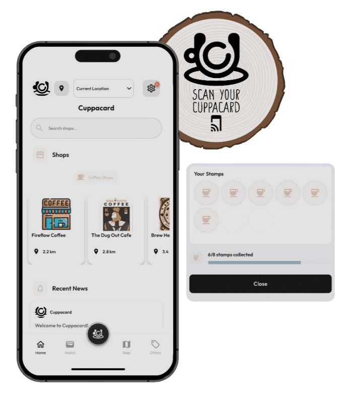 Free digital loyalty card system dashboard